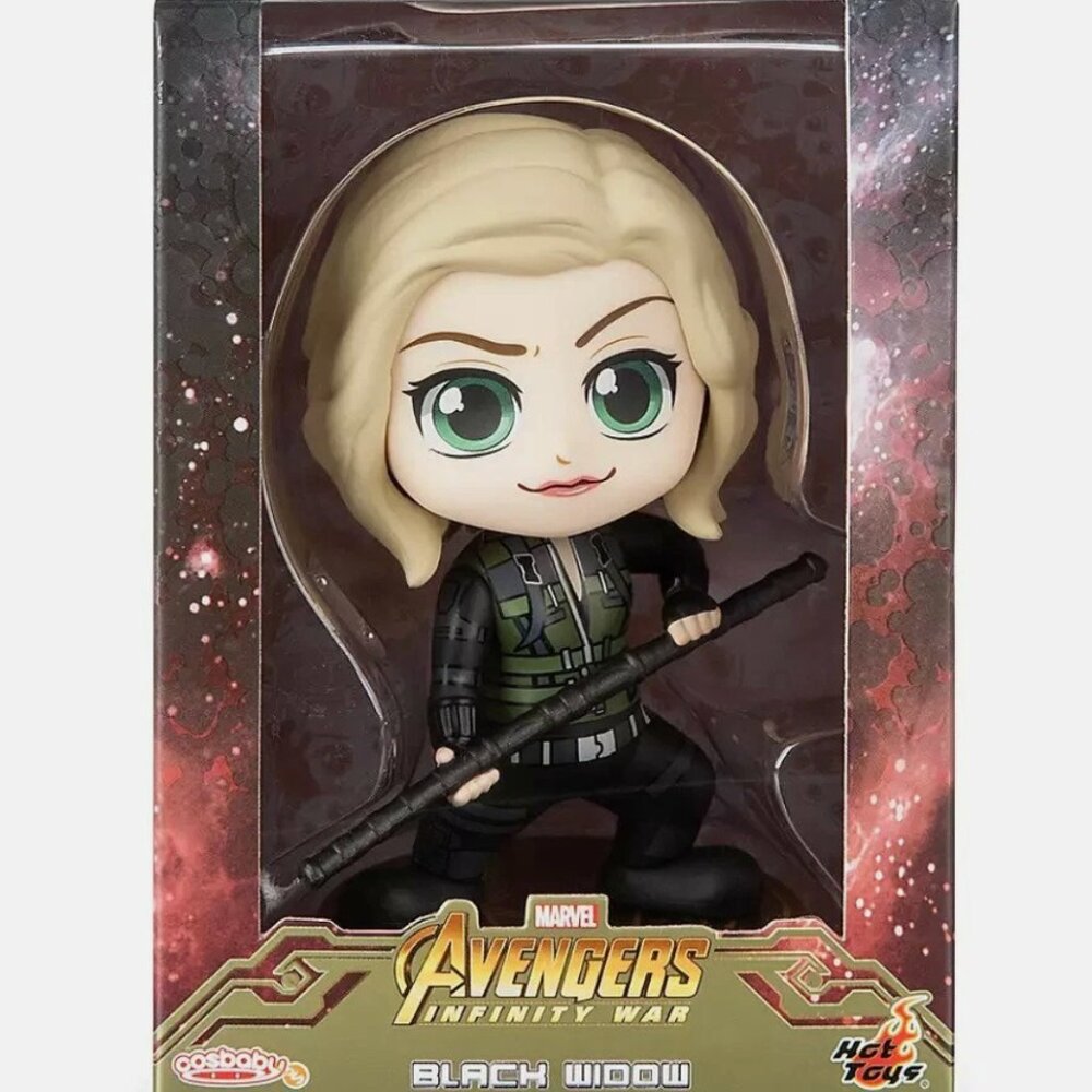 Marvel Avengers Infinity War Black Widow Hot Toys Cosbaby‎ Bobble-Head